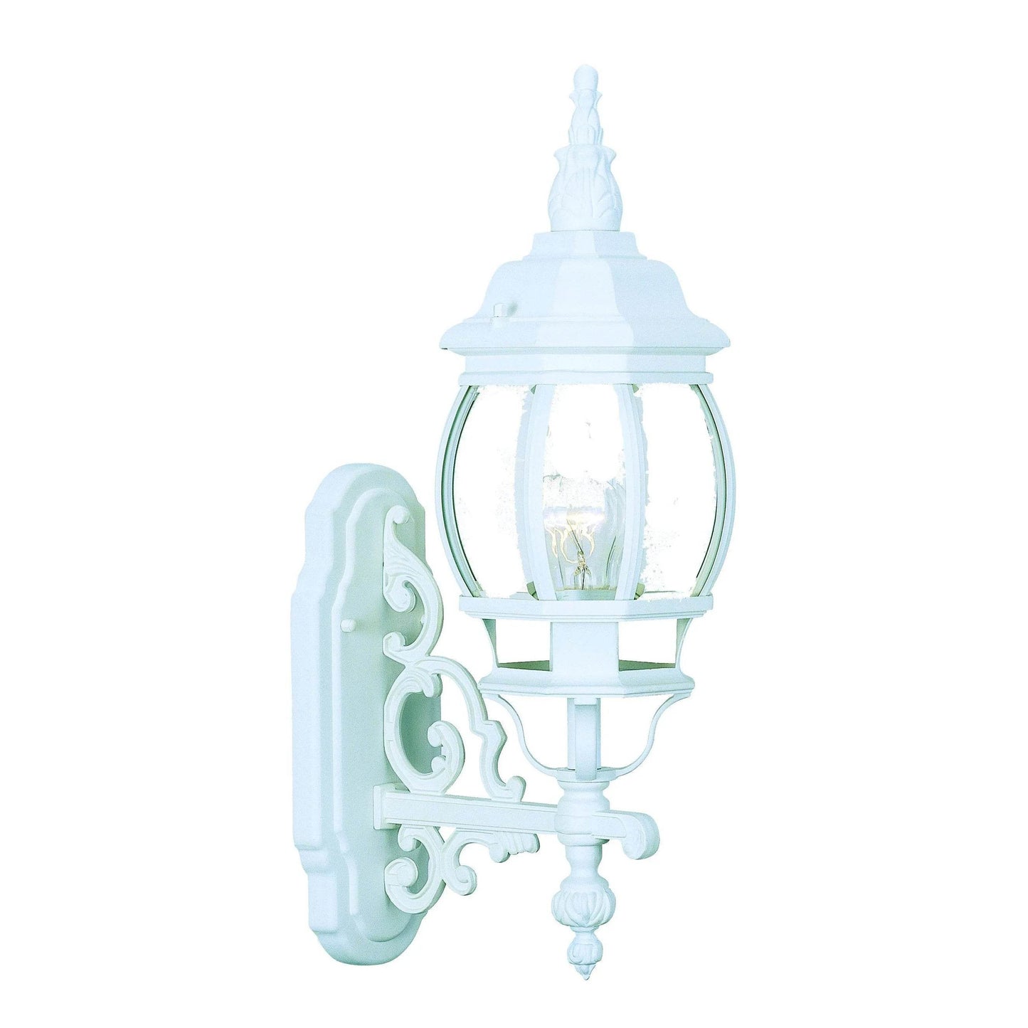 HMS White Glass Globe Outdoor Wall Light Stylish and Durable - Loft&Timber