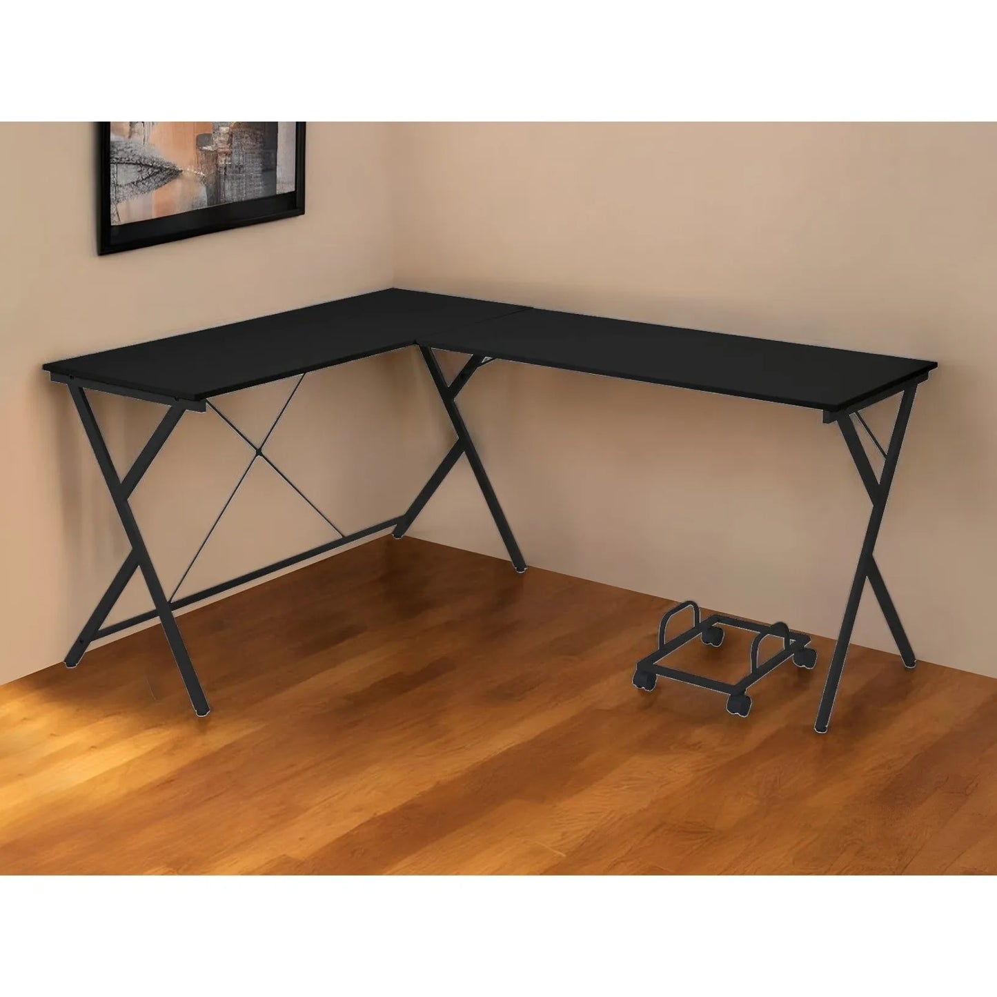 HMS 62" Modern L-Shaped Computer Desk - Loft&Timber