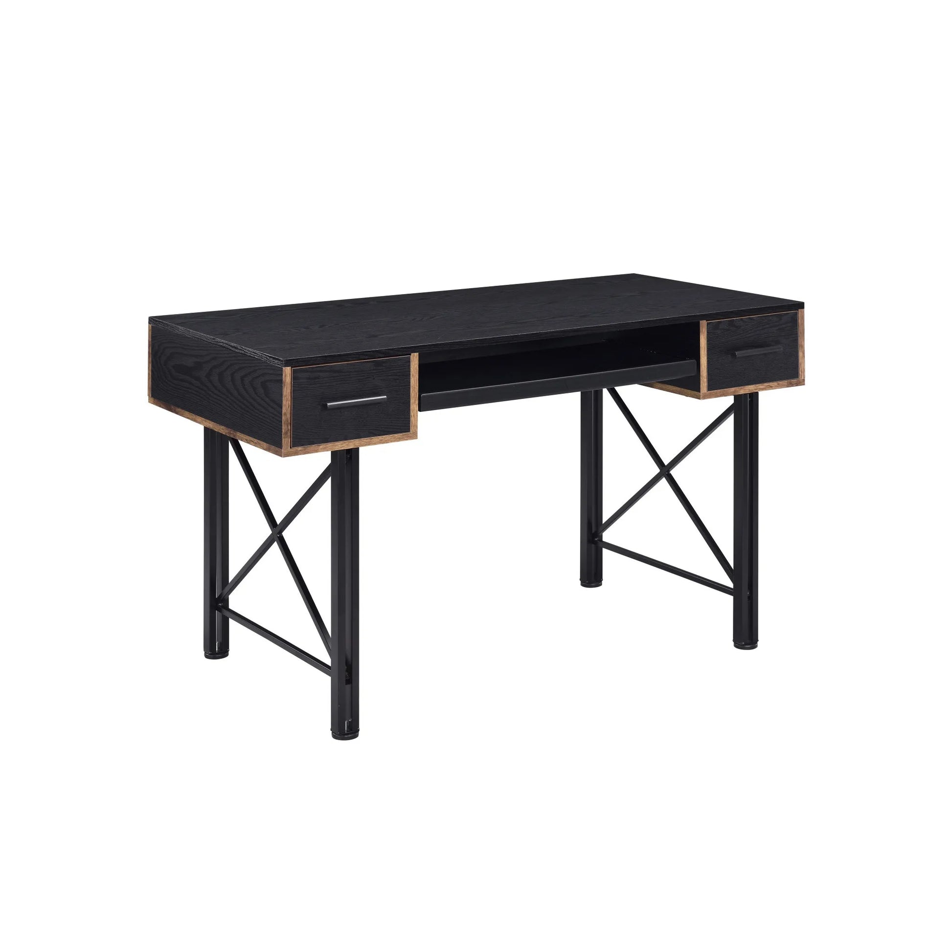 HMS 47" Minimalist Black Computer Desk - Loft&Timber
