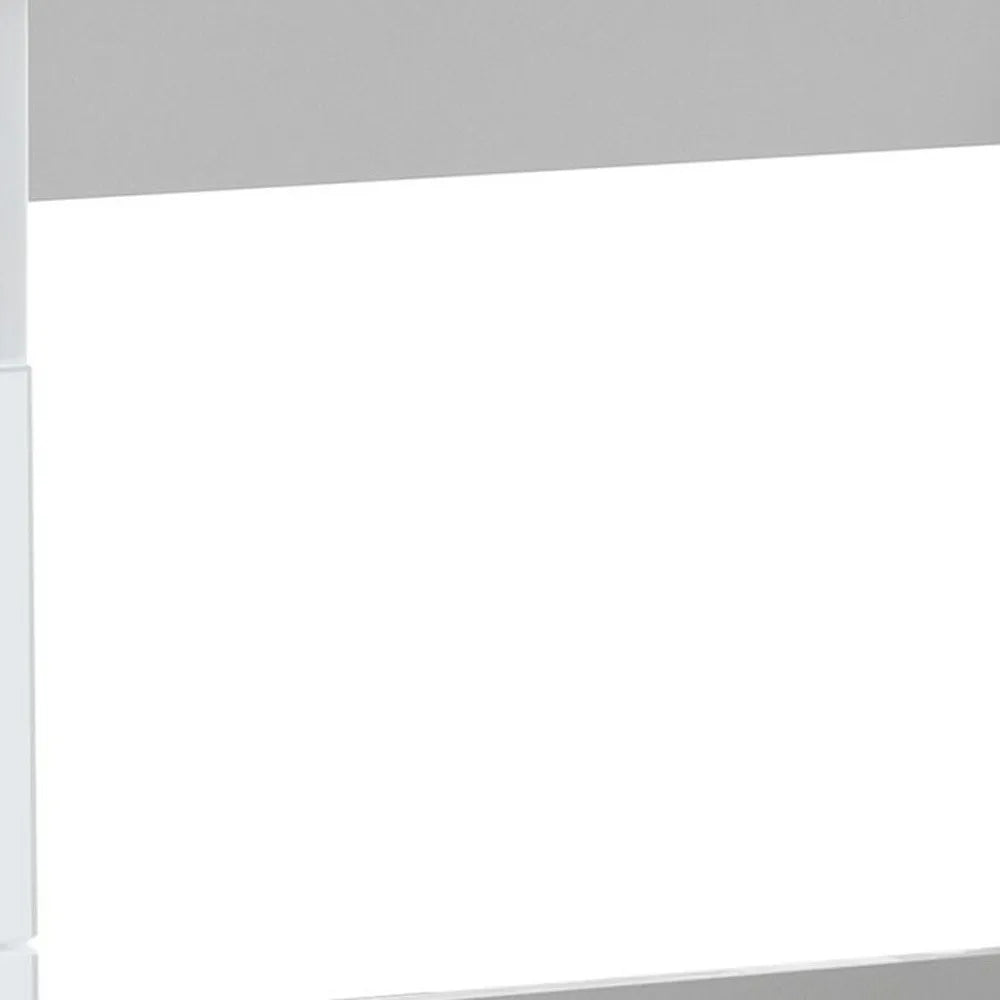 HMS 47" White Wooden Desk with Two Drawers - Loft&Timber