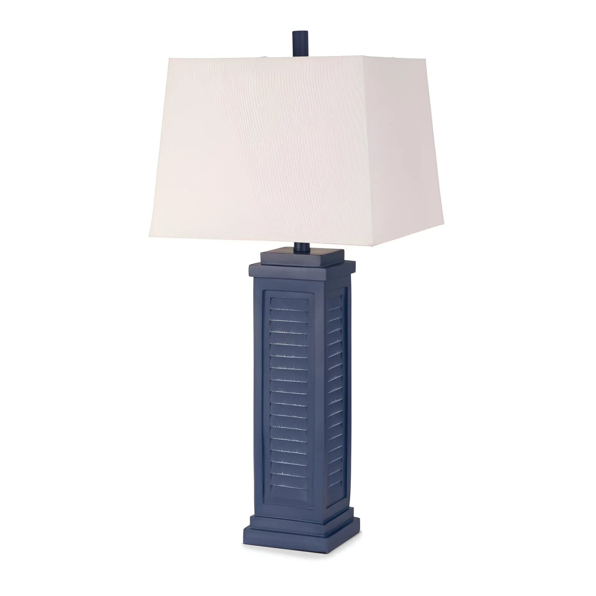 HMS Set Two 32" Blue Table Lamps White Dome Shade - Loft&Timber