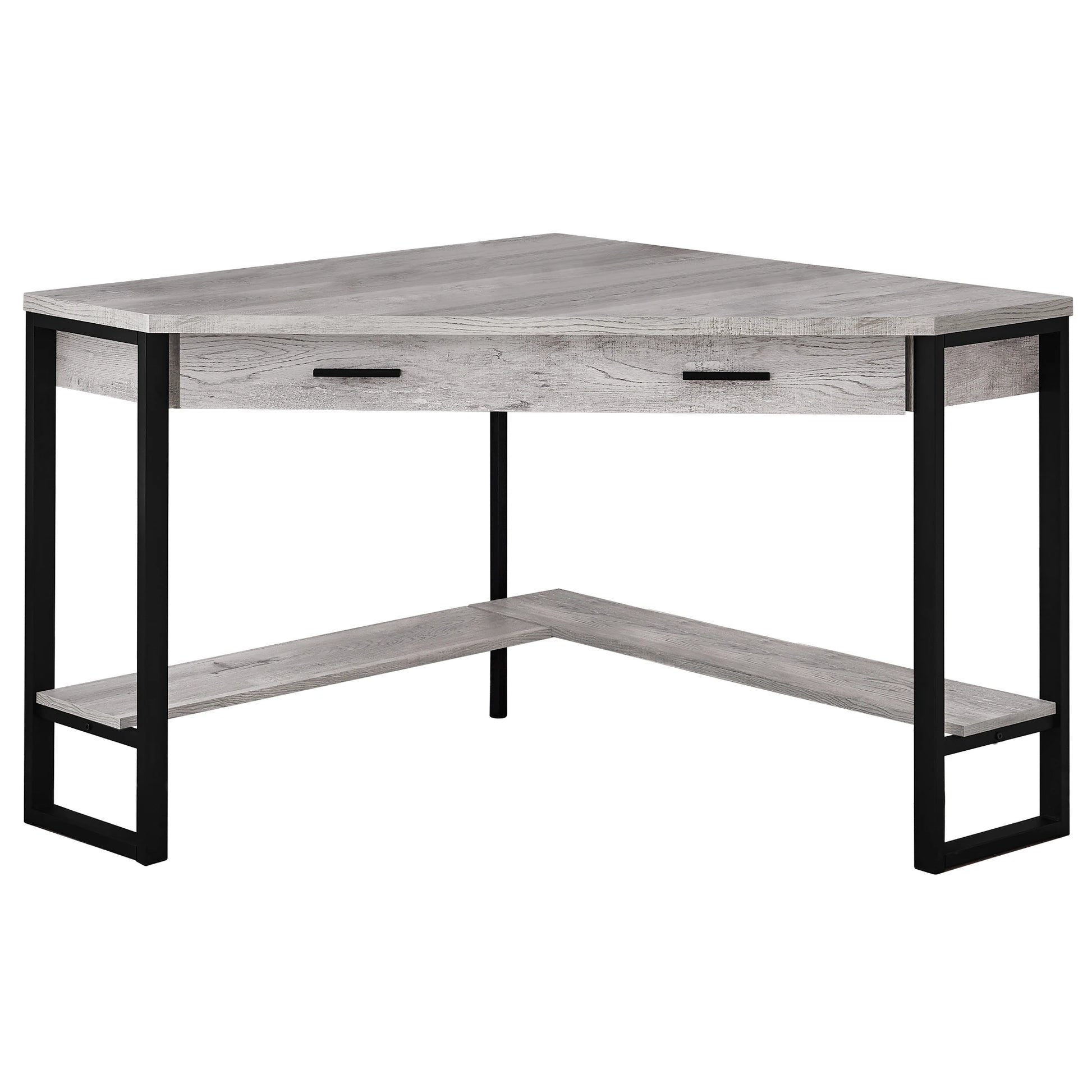 HMS 42" Modern Rustic Steel Computer Desk - Loft&Timber