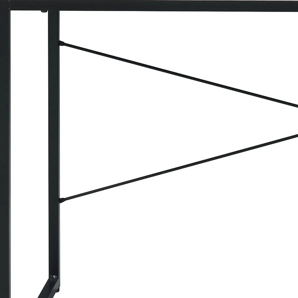 HMS 47" Antiqued White Computer Desk - Loft&Timber