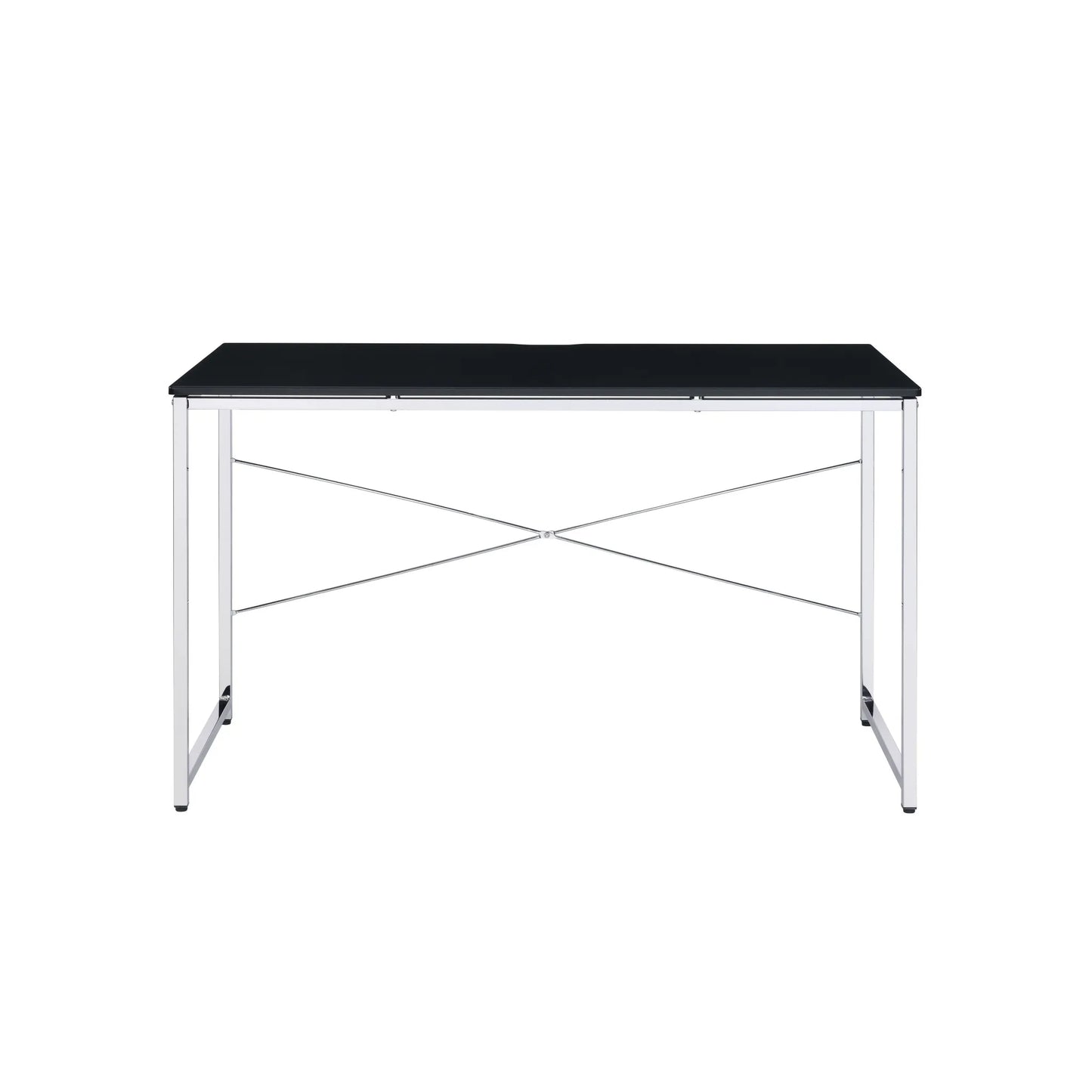 HMS 47" Black and Silver Computer Desk - Loft&Timber