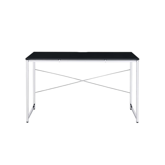 HMS 47" Black and Silver Computer Desk - Loft&Timber
