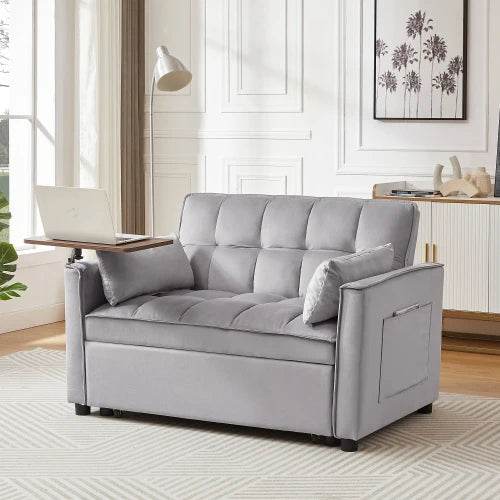 FCJ Velvet Loveseat Sleeper Sofa - Loft&Timber