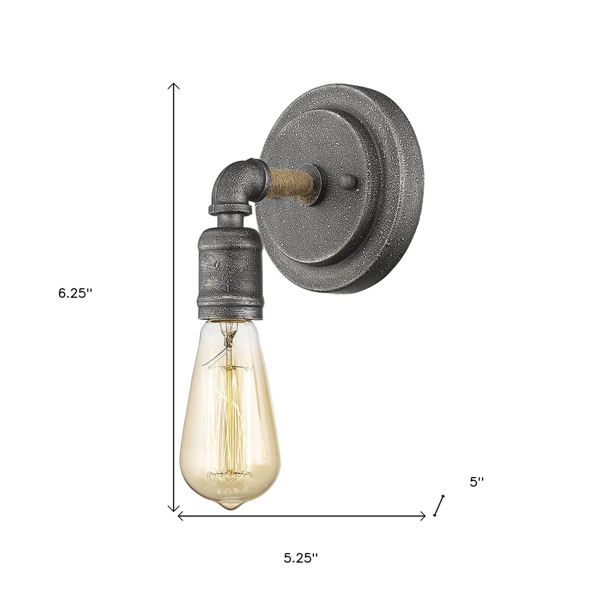 HMS Modern Textured Gray Wall Sconces 220V LED Wall Lamps with Warm White Light - Loft&Timber