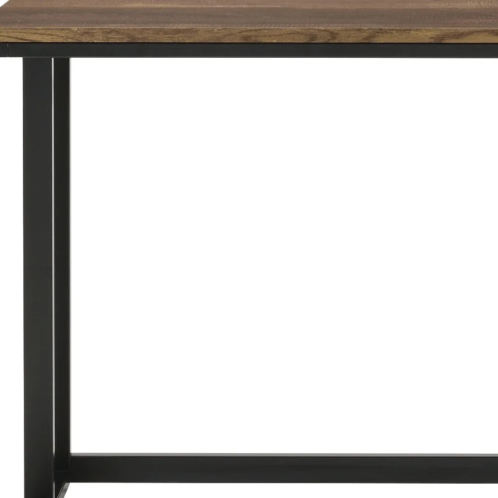 HMS 47" Brown and Black Desk - Loft&Timber