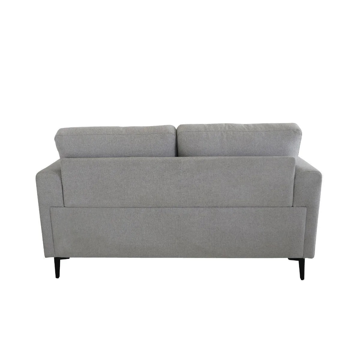 HMS 61" Light Gray Black Linen Loveseat - Loft&Timber