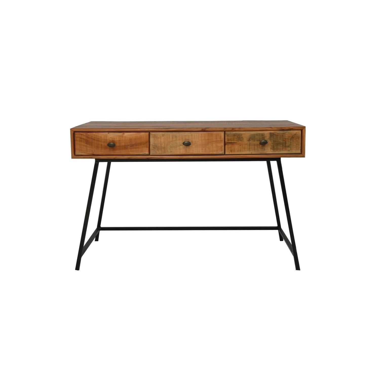 HMS 47" Solid Wood Desk in Natural and Black - Loft&Timber