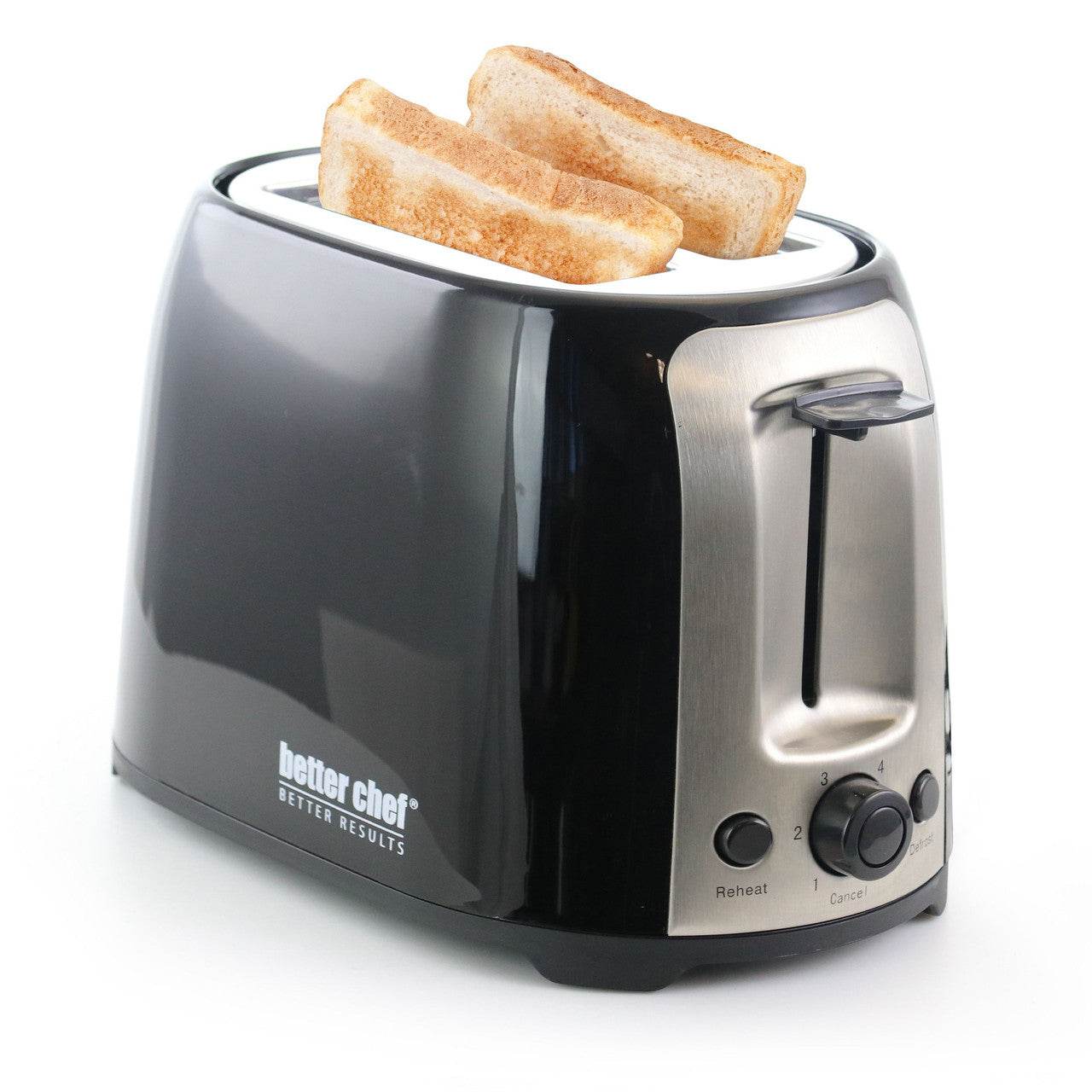 Better Chef Cool Touch Wide-Slot Toaster- Black - Loft&Timber