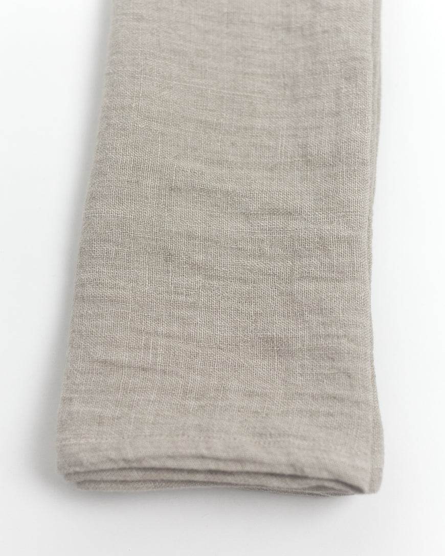 Stone Washed Linen Hemmed Dinner Napkins - Loft&Timber