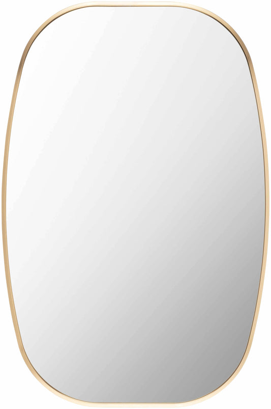 Kopparberg Gold Frame Round Mirror - Loft&Timber