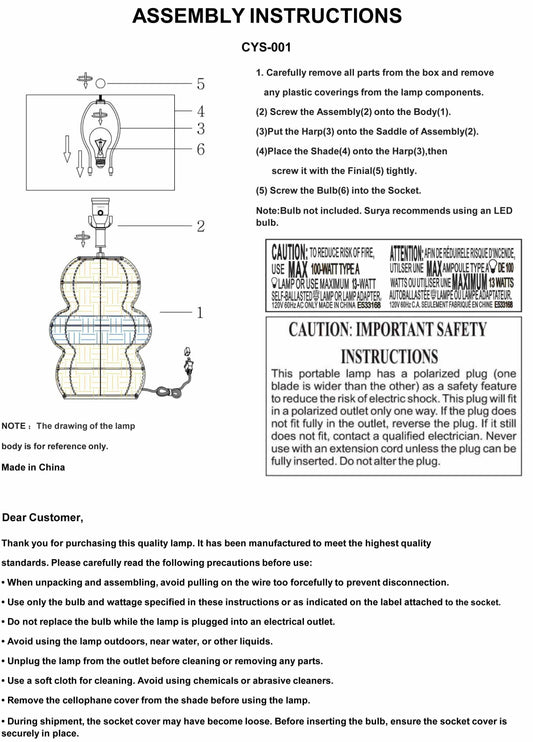 Wolfisheim Table Lamp - Loft&Timber