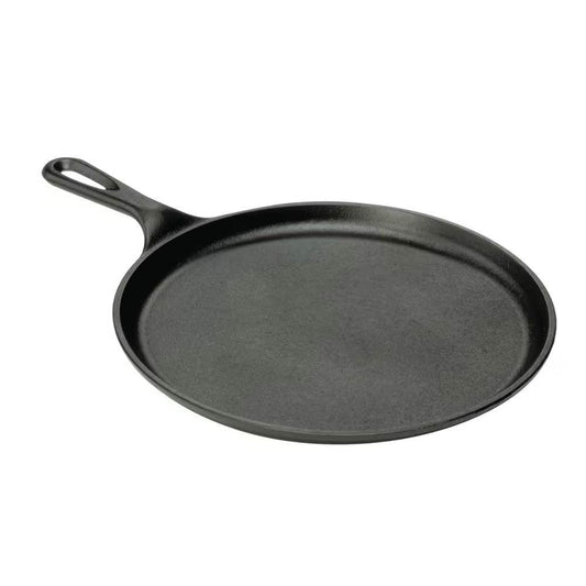 10.5 inch Round Pre-Seasoned Cast Iron Skillet Griddle Frying Pan Made in USA - Loft&Timber