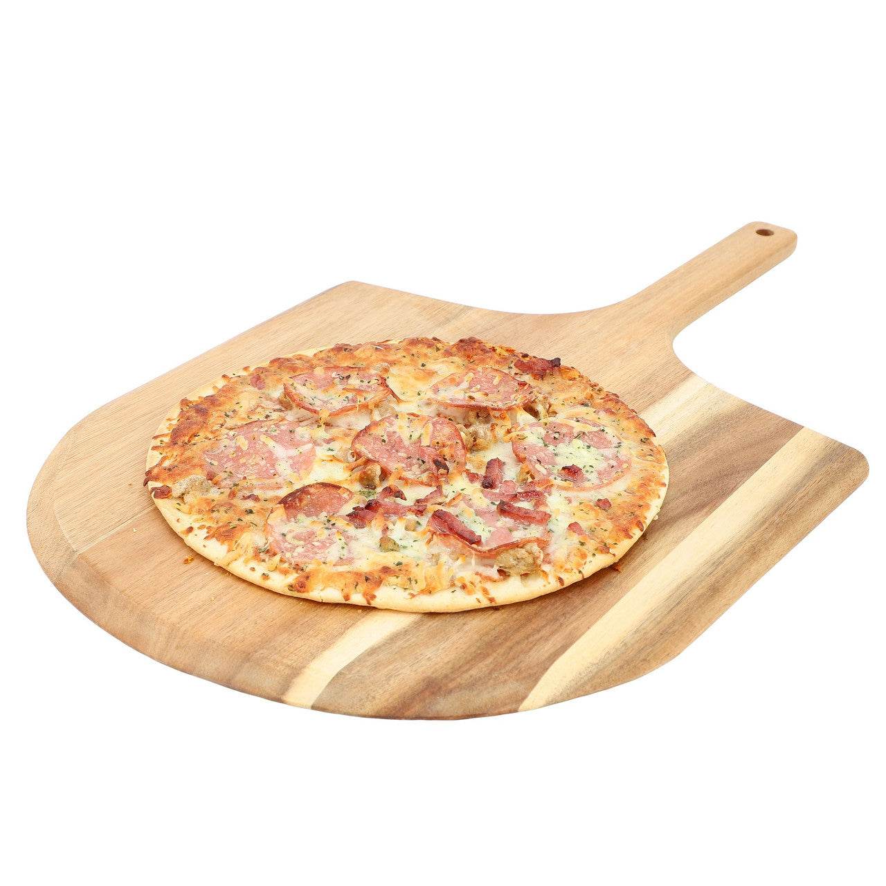 MegaChef Acacia Wood Pizza Peel and Serving Board - Loft&Timber