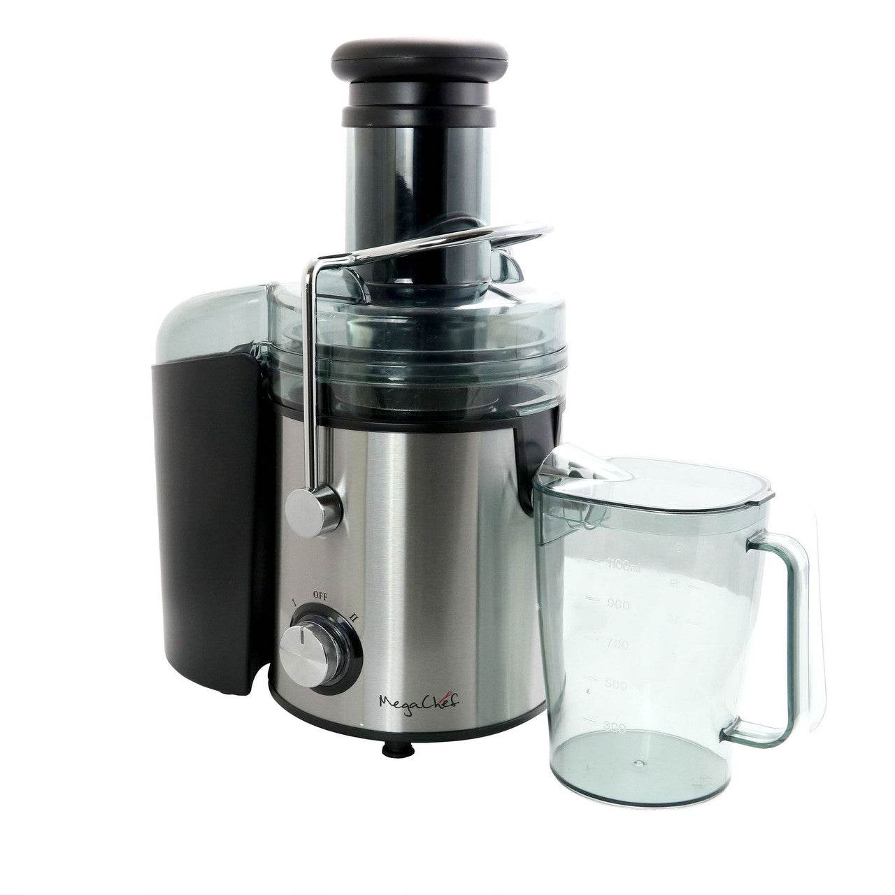 MegaChef Wide Mouth Juice Extractor, Juice Machine with Dual Speed Centrifugal Juicer, Stainless St - Loft&Timber