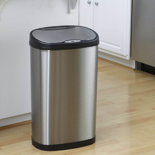 Stainless Steel 13 Gallon Touchless Kitchen Trash Can - Loft&Timber