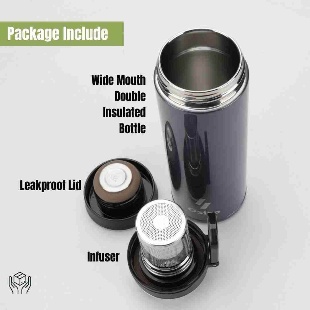 18oz Insulated Infuser Bottle - Loft&Timber