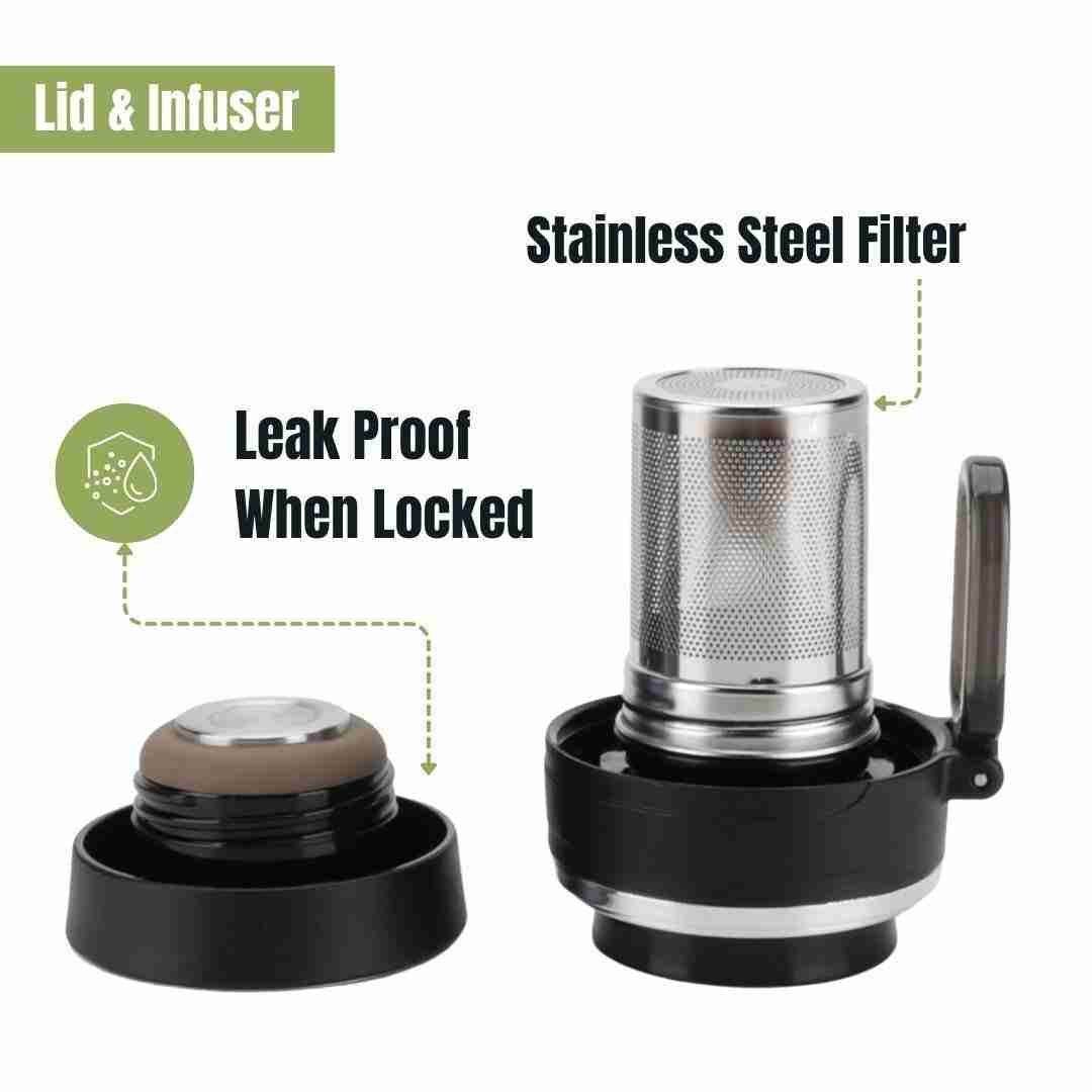 18oz Insulated Infuser Bottle - Loft&Timber