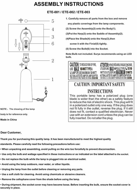 Wielsbeke Table Lamp - Loft&Timber