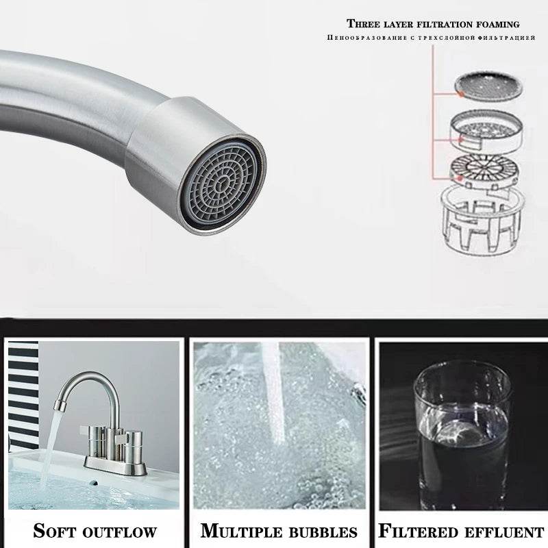 Wanmivezlo Integrated Basin Brass Sink Faucet - Loft&Timber