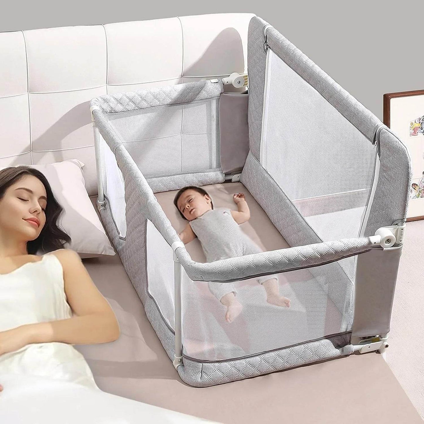 3-in-1 Folding Baby Crib - Loft&Timber