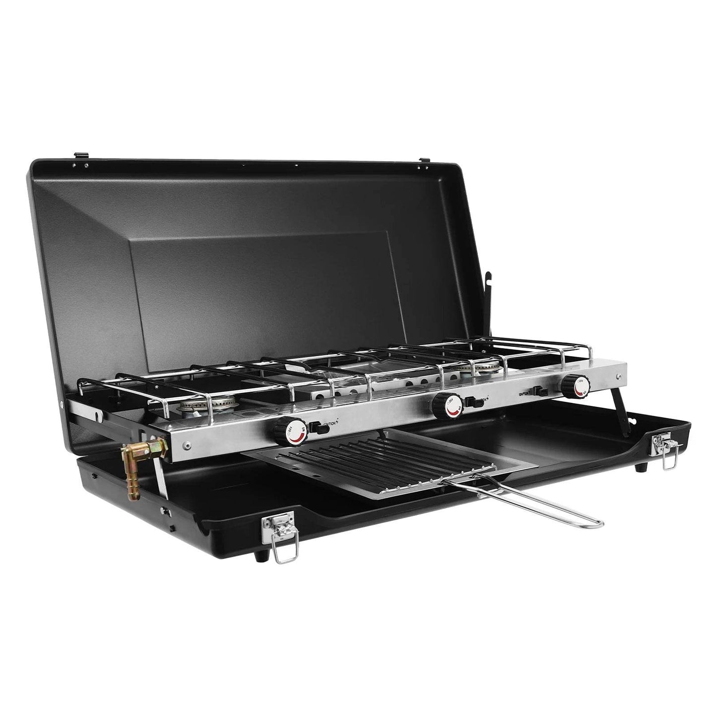 Portable Camping Stove with Griddle 3 Burner Propane - Loft&Timber