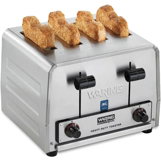 Waring Commercial 4-Slice Heavy Duty Commercial Pop-Up Toaster, 120V