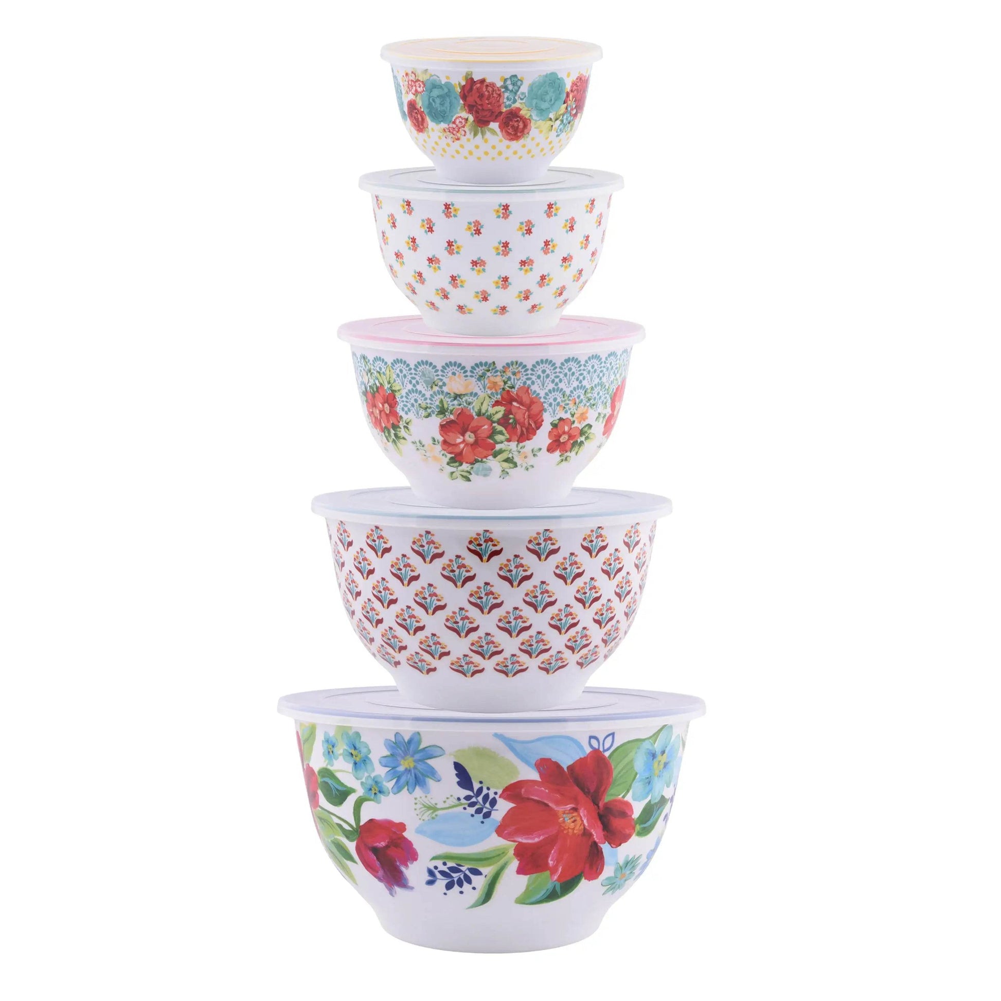 Melamine Mixing Bowl 10 Piece Set - Loft&Timber