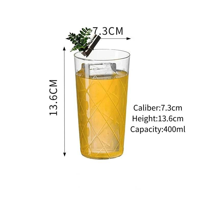 Japanese Style Engraved Cocktail Glasses