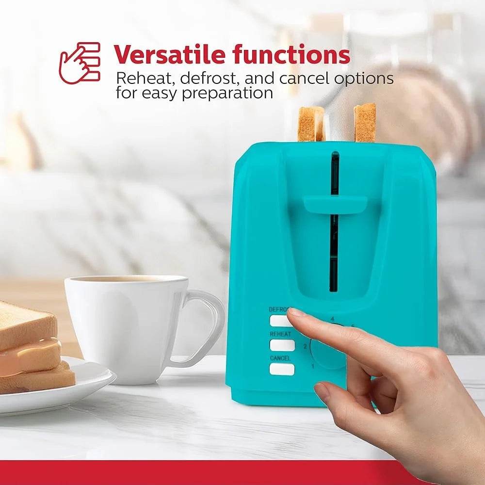 2-Slice Electric Toaster with 7 Control Settings