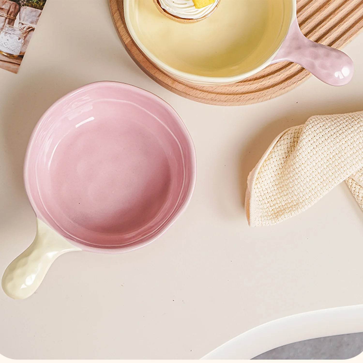 Large Ceramic Bowl with Handle - Loft&Timber