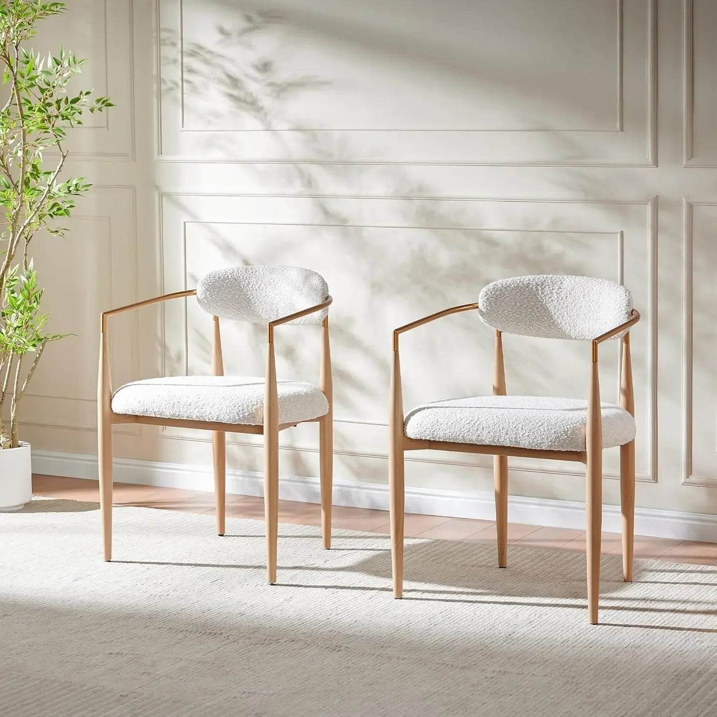 Modern Upholstered Dining Chairs Set of 4 - Loft&Timber