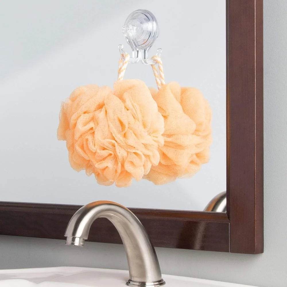 Suction Cup Bathroom Hooks Set of 2 Clear - Loft&Timber