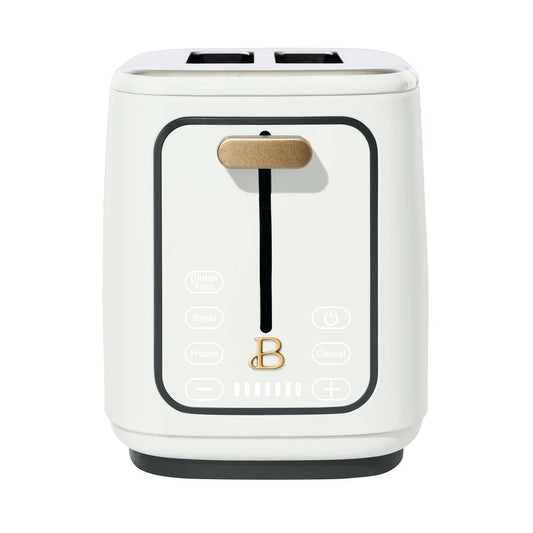 2 Slice Toaster Touch Activated Display 900W 3 Presets Extra Wide Slots
