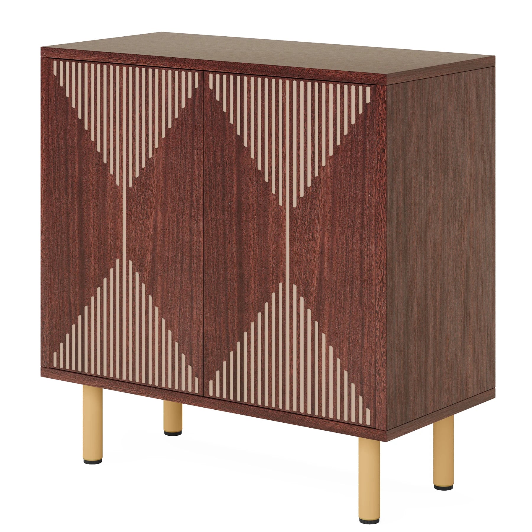 59" Tribesigns Modern Natural Storage Cabinet; Freestanding Floor Cabinet - Loft&Timber
