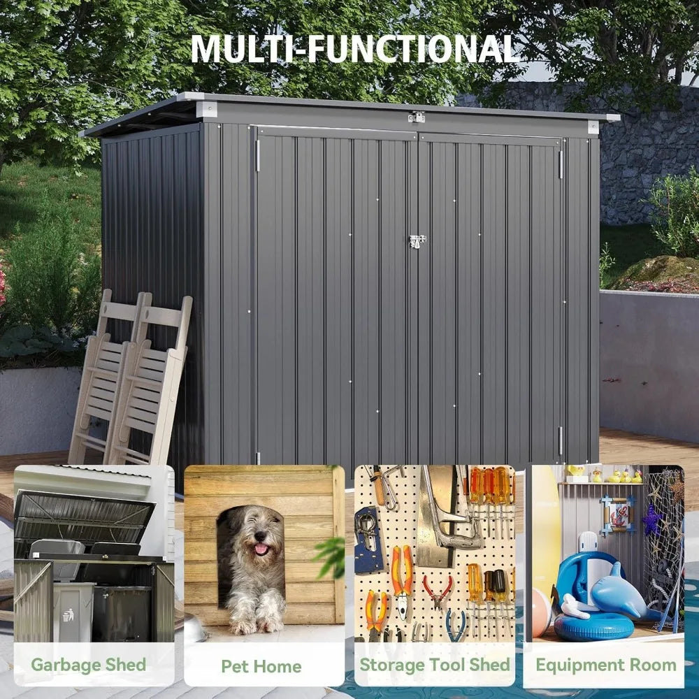 79" Cu. Ft Premium Storage Shed 3.3 x 5.6 FT - Loft&Timber