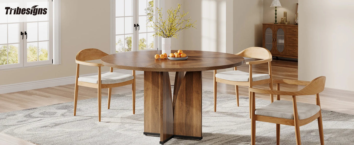 Tribesigns 39" Round Conference Table for 4 - Loft&Timber