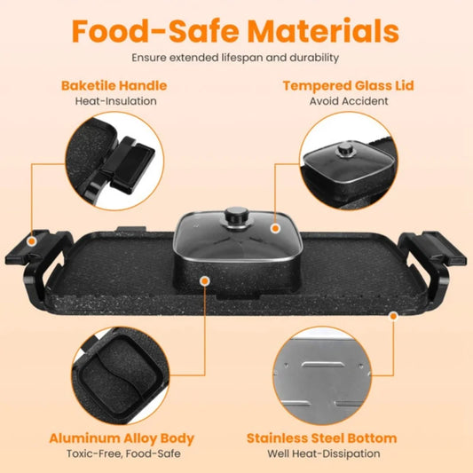 2 in 1 Hot Pot with Grill