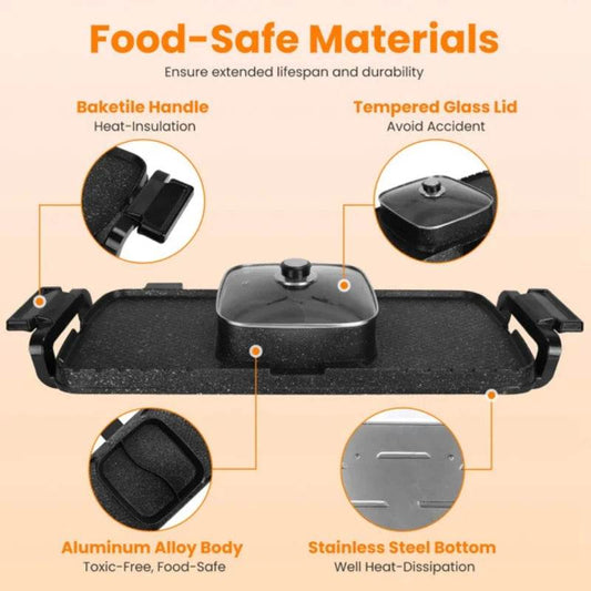 2 in 1 Hot Pot with Grill - Loft&Timber