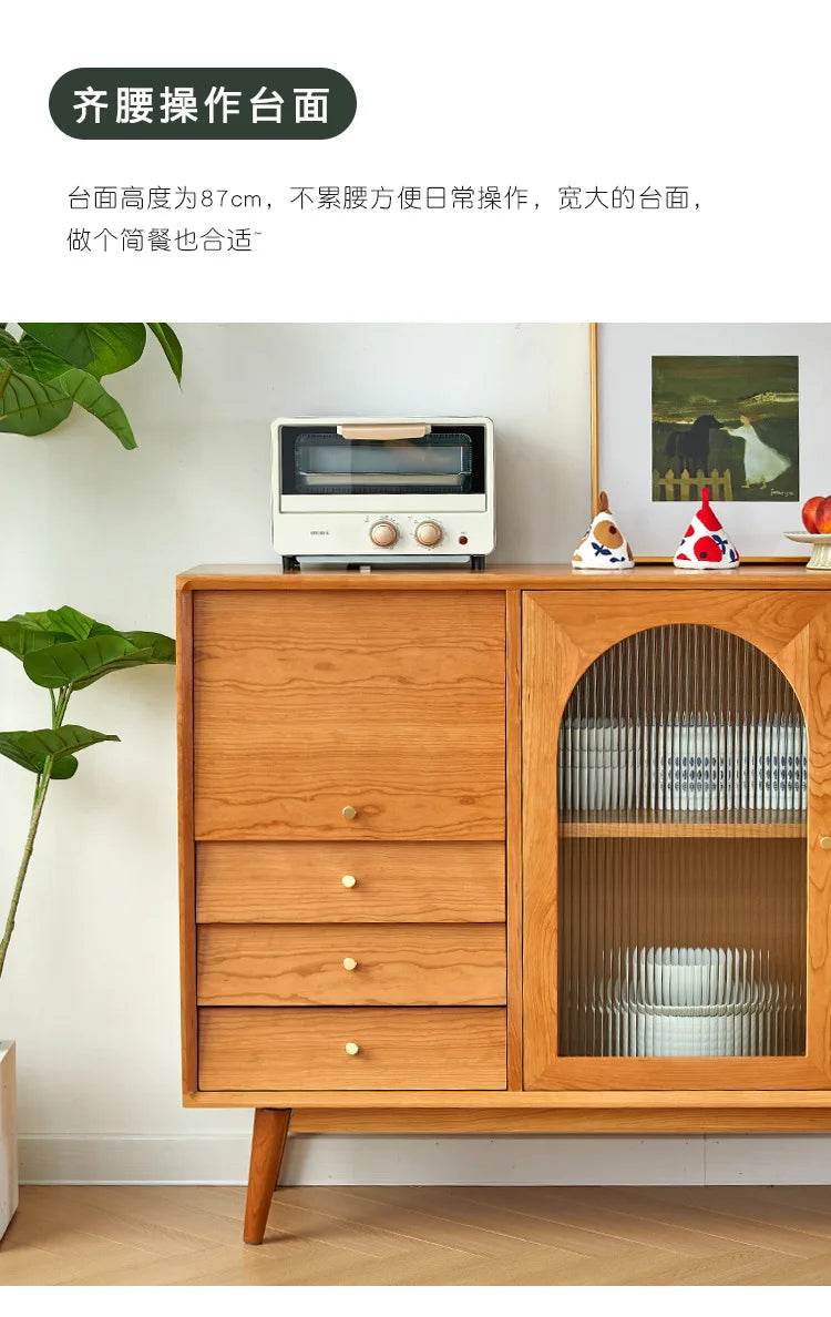 Japanese Vintage Solid Wood Sideboard - Loft&Timber