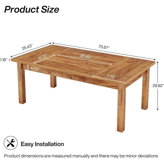 Farmhouse Dining Table for 6-8 - Loft&Timber