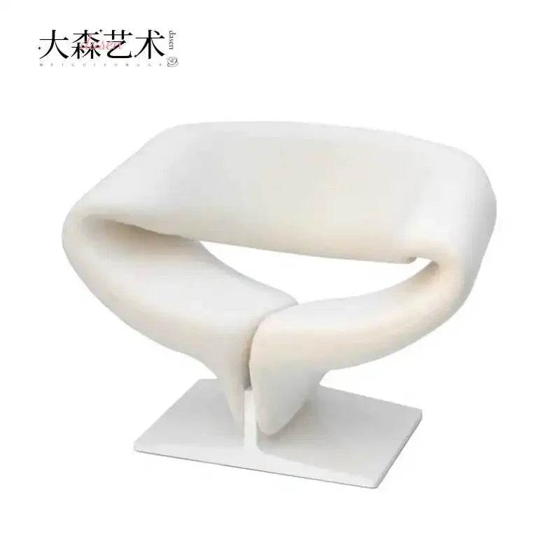 Cute Aesthetic Living Room Chairs White Cream Modern Designer Unique Lounge Clear Chairs Creative Sillones Trendy Furniture - Loft&Timber