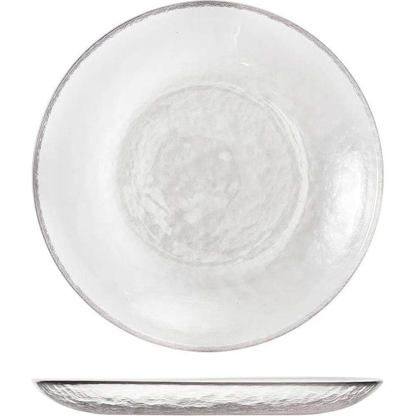 Clear Glass Salad Plate Set of 4 8 Inch - Loft&Timber