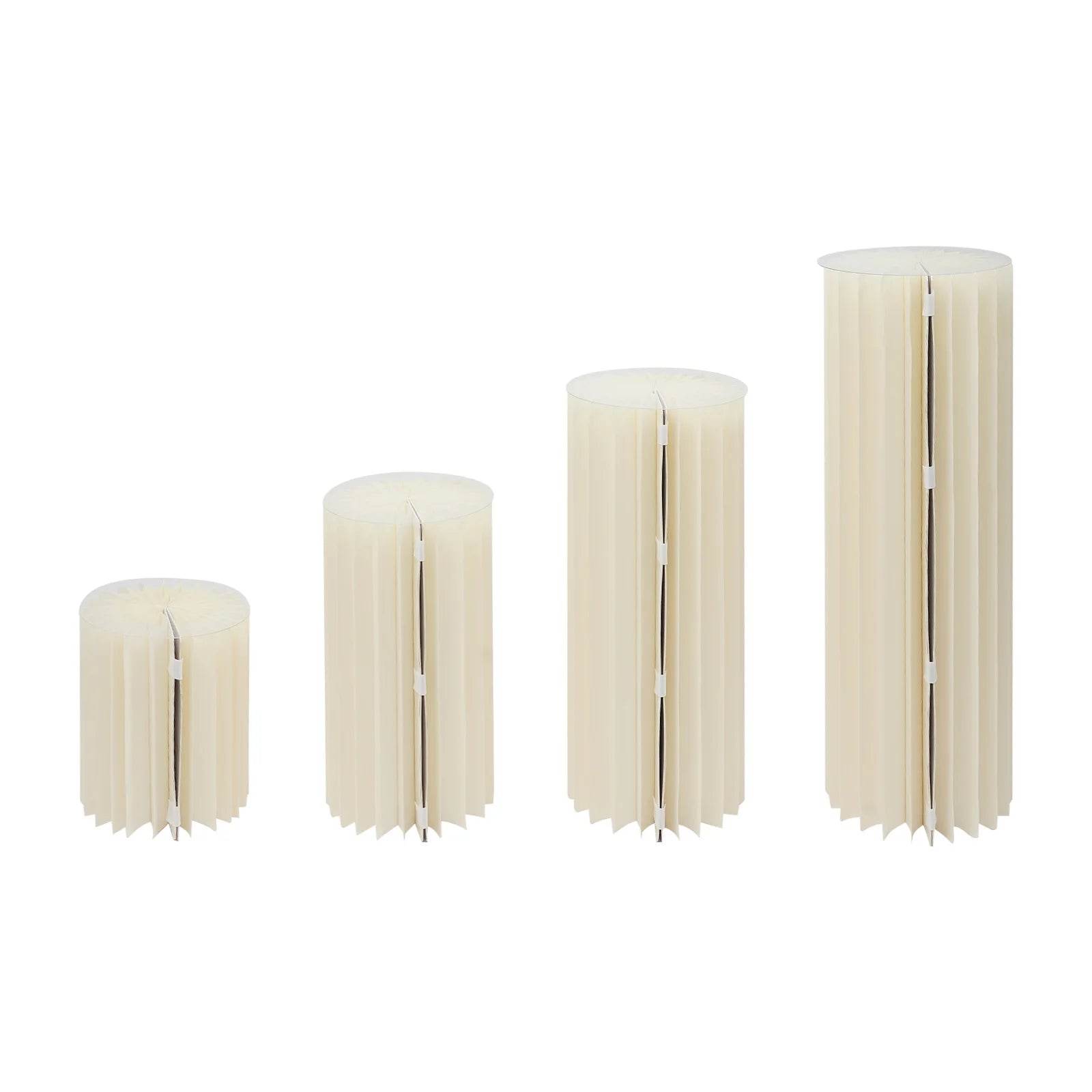 4Pcs Foldable Cardboard Flower or cake Stand (40+60+80+100cm) - Loft&Timber