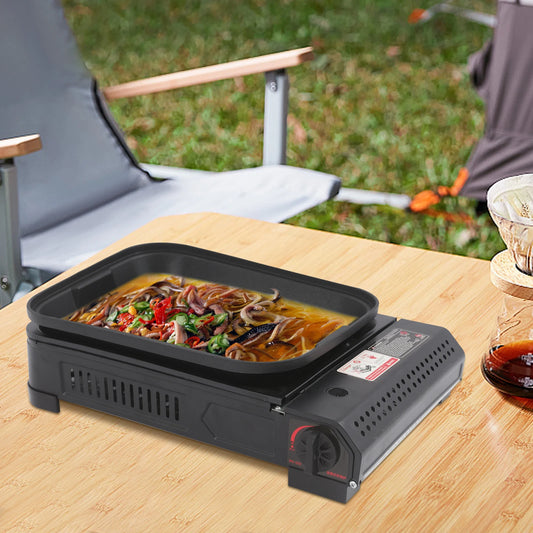 2.1KW Portable Stainless Steel Barbecue Stove for Outdoor Camping, Picnic, and Barbecue