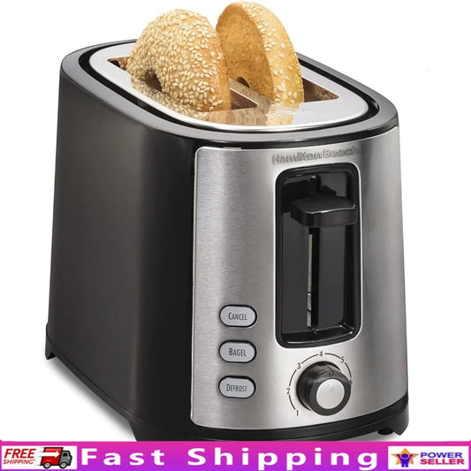 Extra Wide Slot Toaster 2 Slice with Bagel Defrost Settings