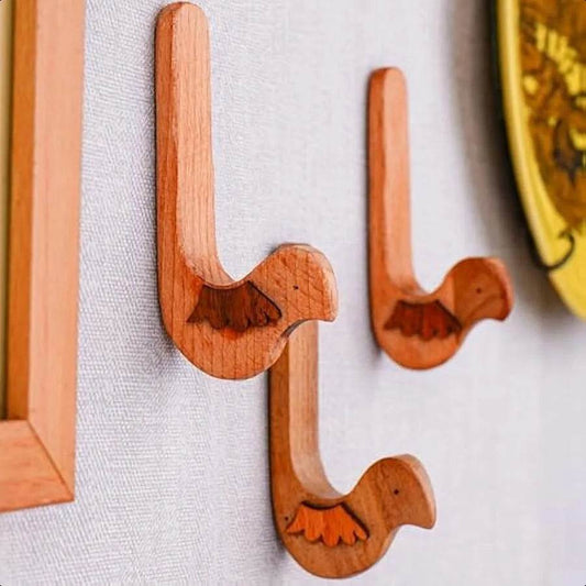 3 Hooks 6 Strips Cute Bird Wall Hooks - Loft&Timber