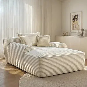 67" Oversized Chaise Lounge Reading Chair - Loft&Timber